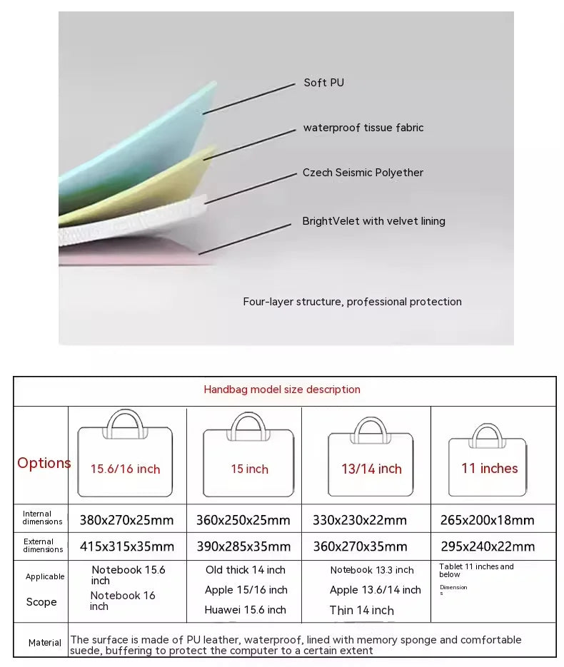 Cartoon Cute Cat Laptop Bag Macbook Notebook Case 