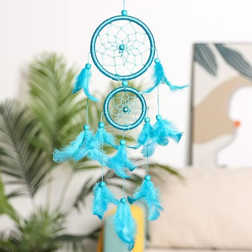 1 pc Dream Classic Small Catcher Room Decor Feather Dreamcatcher Wind Chimes 