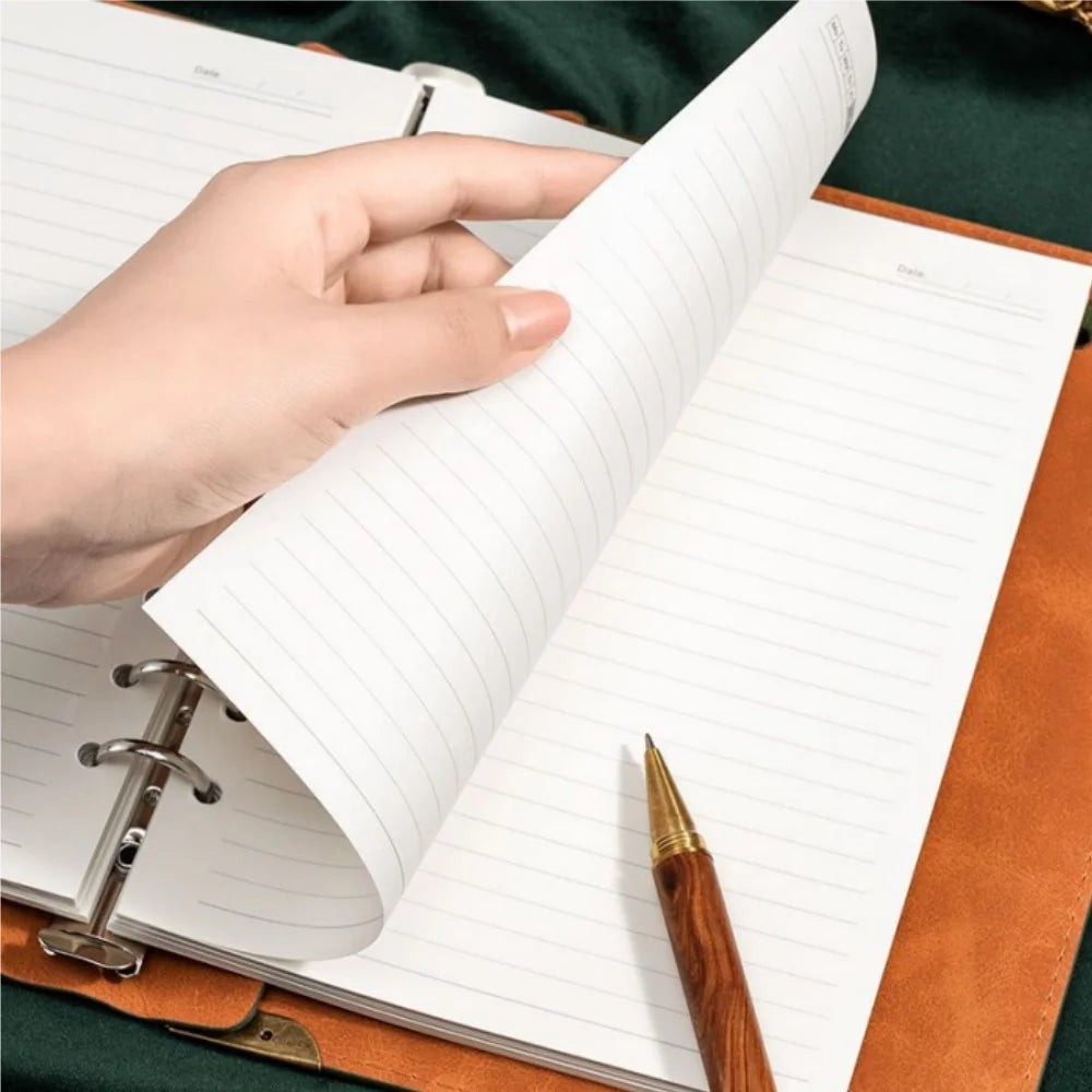 Vintage Leather Journal 120 pages, Embossed Tree of Life Travel Notebook, Refillable Writing Diary 