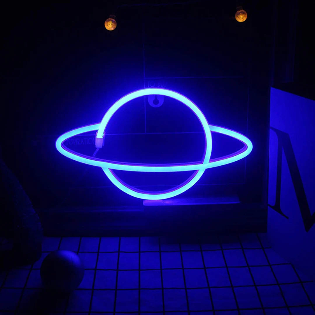 1pc Neon Light - Galaxy Space Planet, Game or Bedroom decoration 