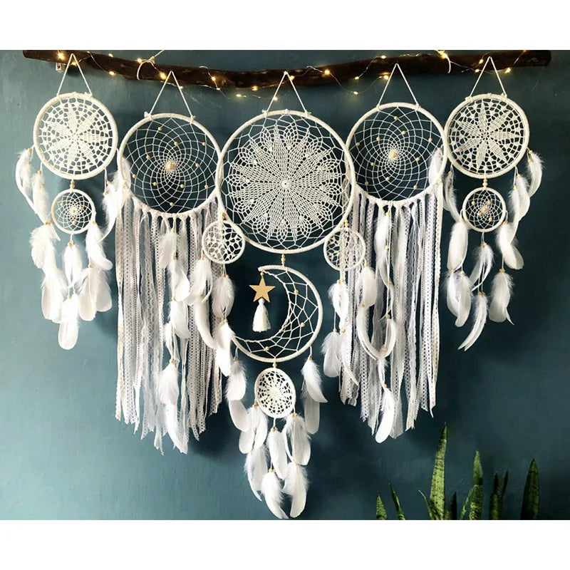 5 pc set Dream Catcher, Indian Style Wall Hangings, Home Decoration 