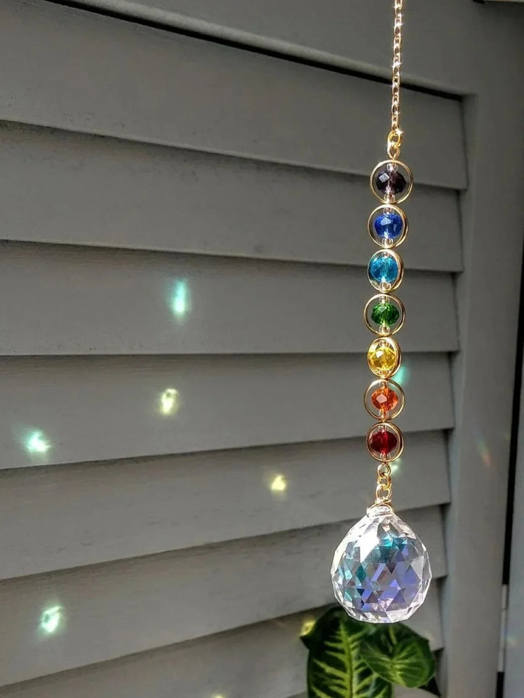 Rainbow Crystal Suncatcher, Home Decor Prism, Chakra 