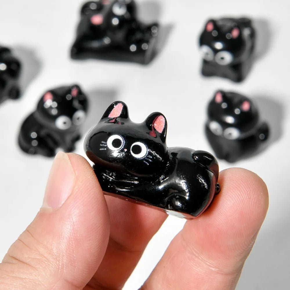 Cute Black Cats Figurine, Desktop Room Decoration 