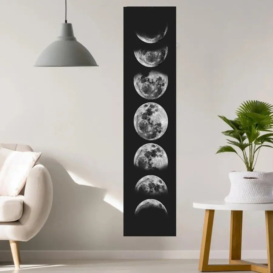 Moon Phase Banner, Art Tapestries, Room Decoration 