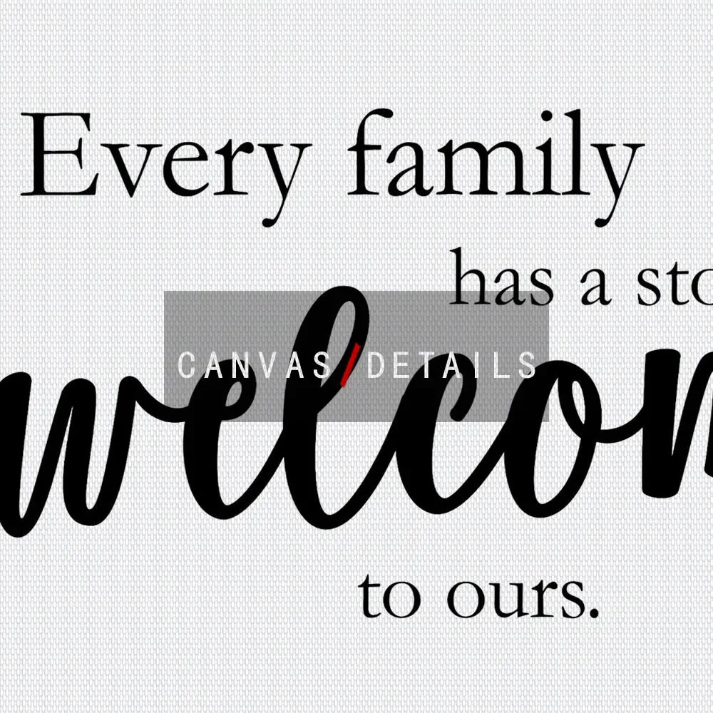 Welcome Canvas Wall Art White Poster Living Bedroom Decor 