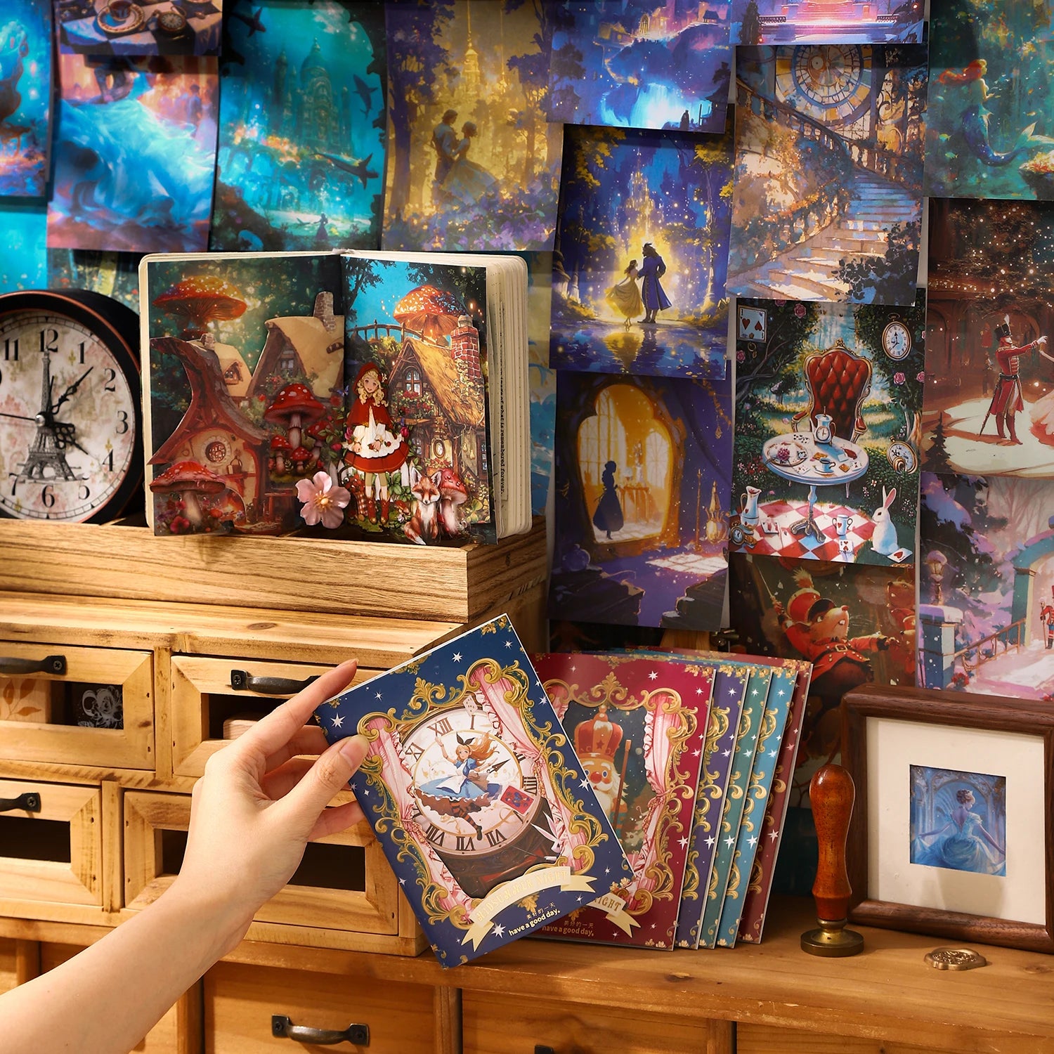 10 Sheets Dreamy Fairy Tale Stickers Theme, Fit for DIY, Scrapbook, Phone Case, Notebook & More Decorations 