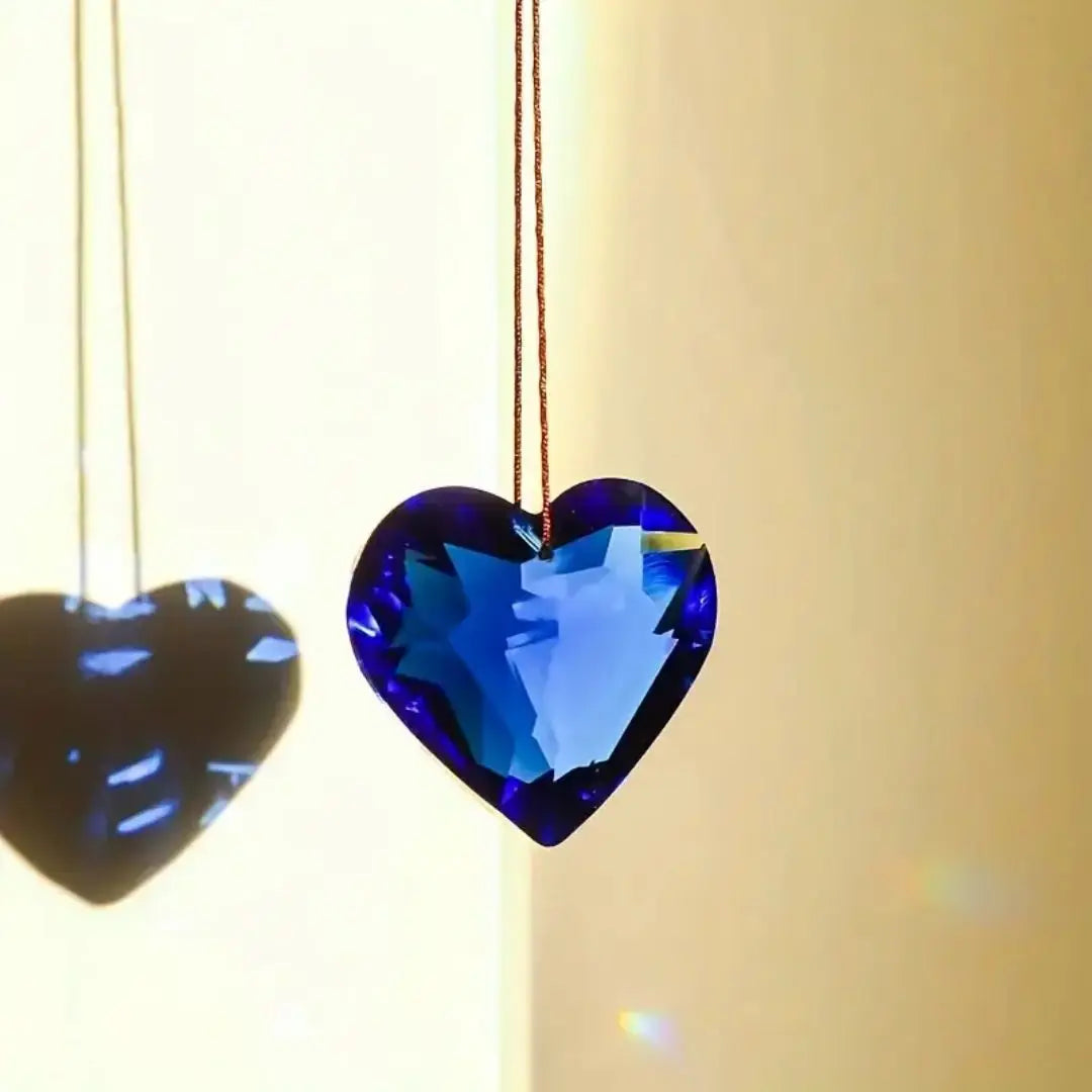 1pcs Heart Shaped Suncatcher For Window, Crystal Rainbow Maker, Pendant For Home Decor 