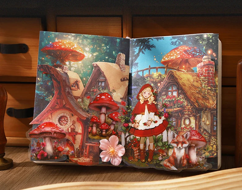 10 Sheets Dreamy Fairy Tale Stickers Theme, Fit for DIY, Scrapbook, Phone Case, Notebook & More Decorations 