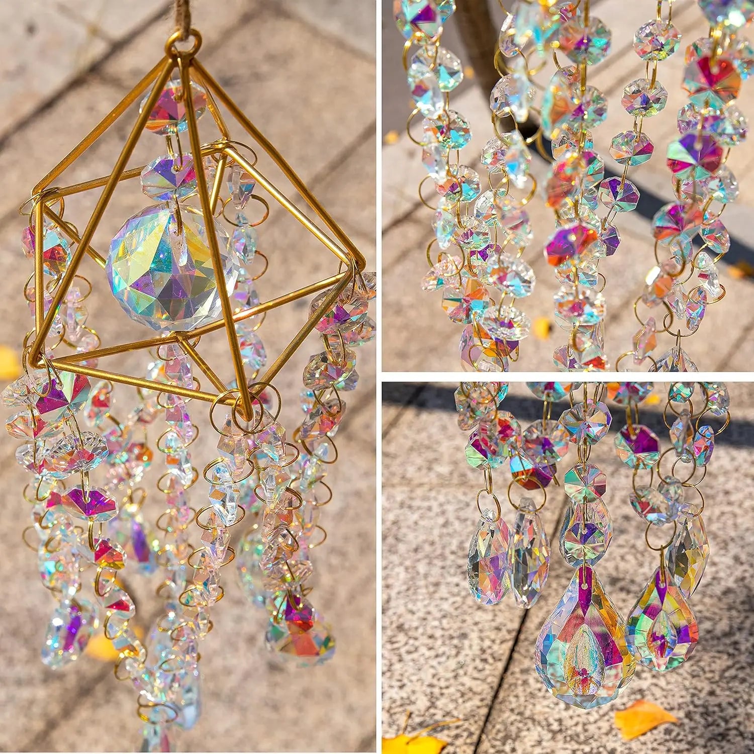 Crystal Suncatchers for Window, Garden Rainbow Maker, Home Decor 