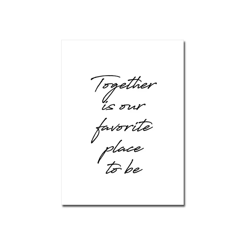 Welcome Canvas Wall Art White Poster Living Bedroom Decor 
