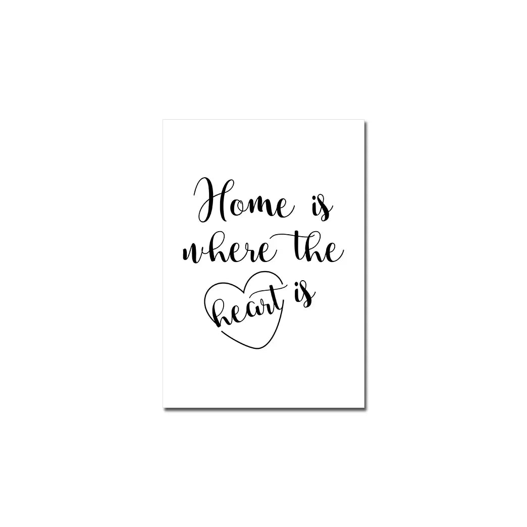 Welcome Canvas Wall Art White Poster Living Bedroom Decor 