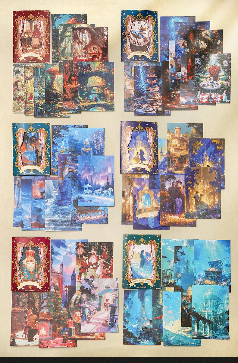 10 Sheets Dreamy Fairy Tale Stickers Theme, Fit for DIY, Scrapbook, Phone Case, Notebook & More Decorations 