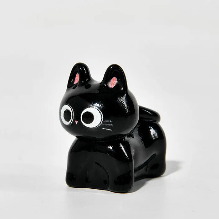 Cute Black Cats Figurine, Desktop Room Decoration 