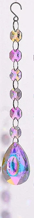 1PCs Crystal Suncatcher AB Color Rainbow Chaser Curtain Pendant Sun Catcher Glass Prism Outdoor Window Home Garden Decor 