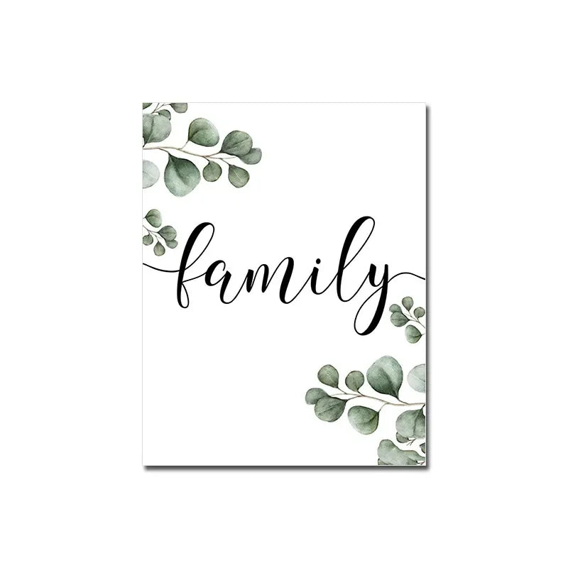 Welcome Canvas Wall Art White Poster Living Bedroom Decor 