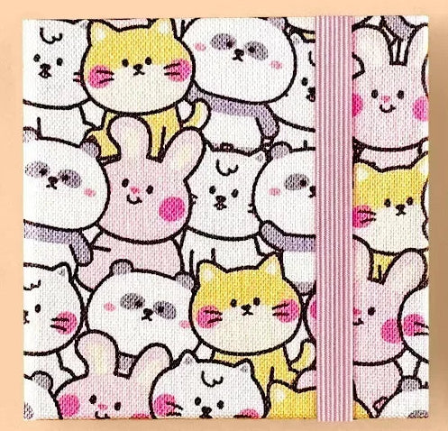 Nature Mini Fabric Sketchbook Square 20 Sheets Travel for Painting for Drawing 