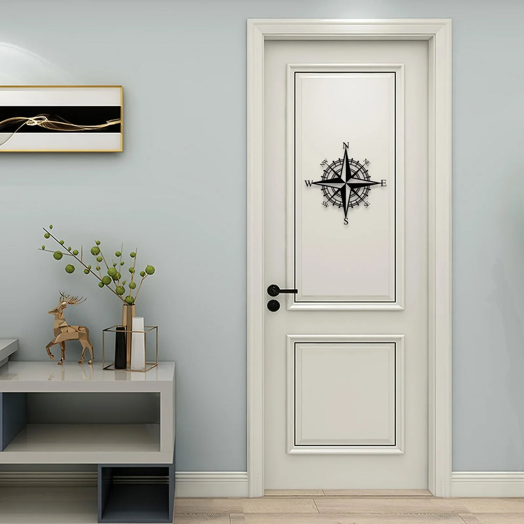 Metal Compass Wall Art Decoration, Home Decor, Living Room 