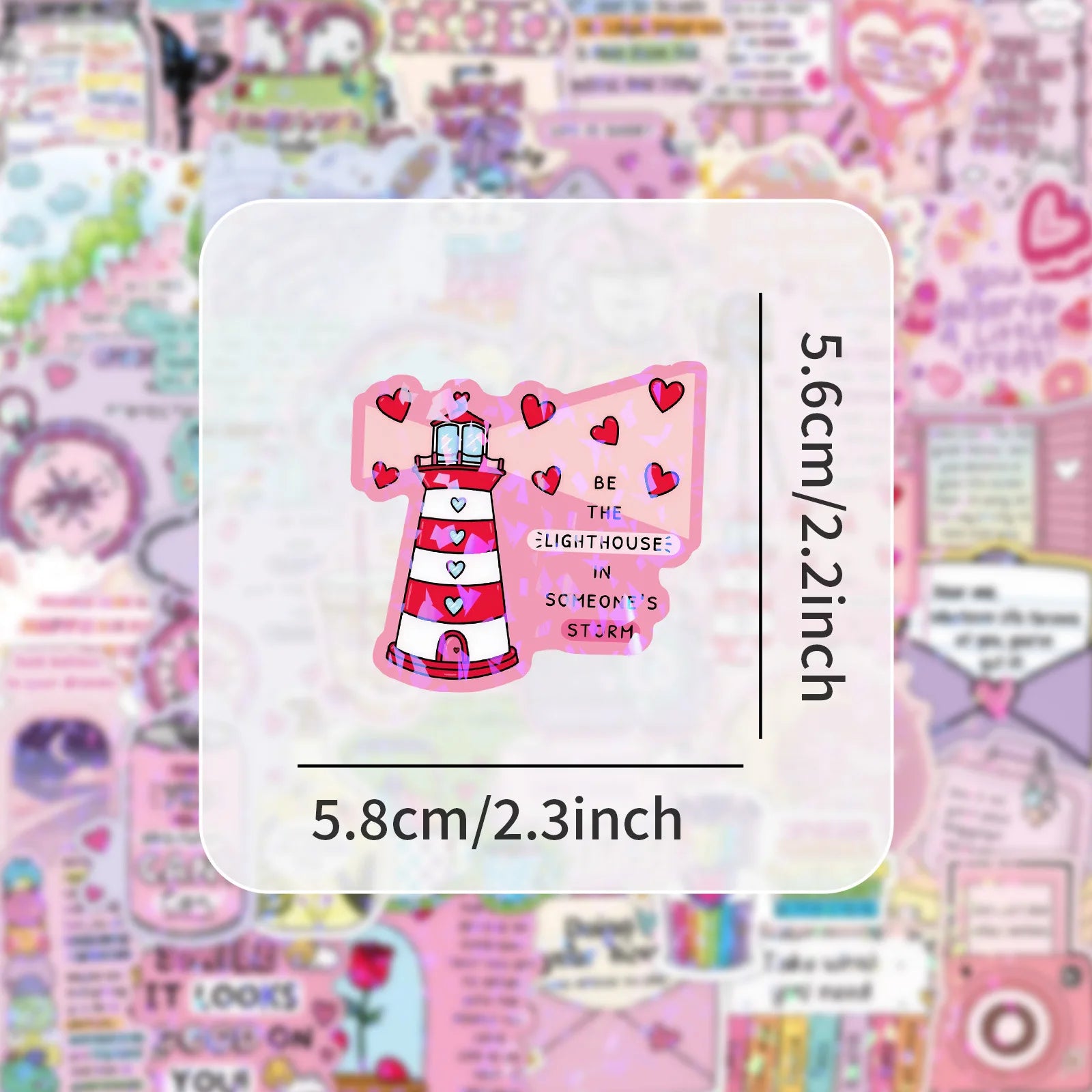 50Pcs Bright Fun Inspirational Stickers Motivational Stickers Phone Laptop Decals 