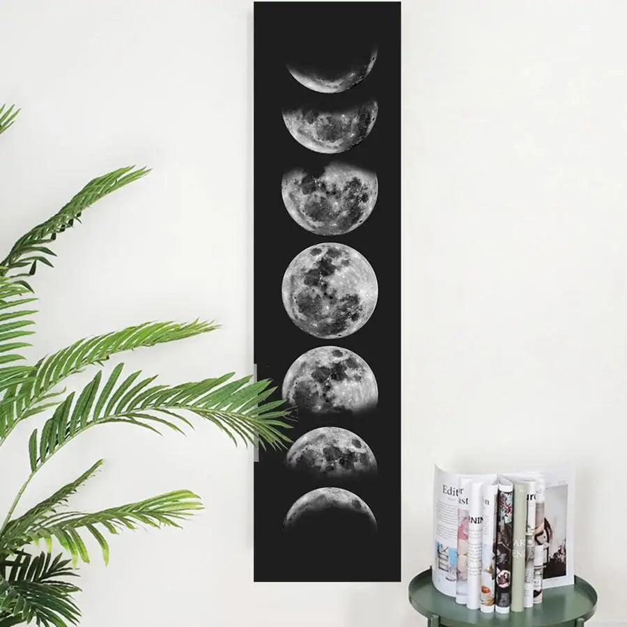 Moon Phase Banner, Art Tapestries, Room Decoration 