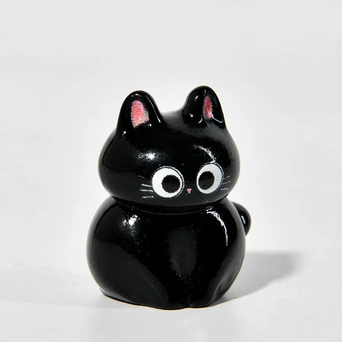 Cute Black Cats Figurine, Desktop Room Decoration 