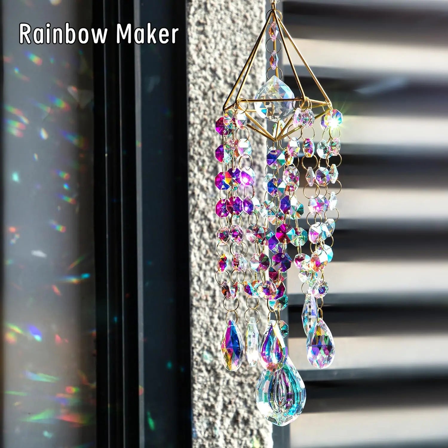 Crystal Suncatchers for Window, Garden Rainbow Maker, Home Decor 