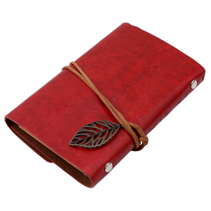 Leather Leaf Notebook, Diary, Notepad 4x6 inches 