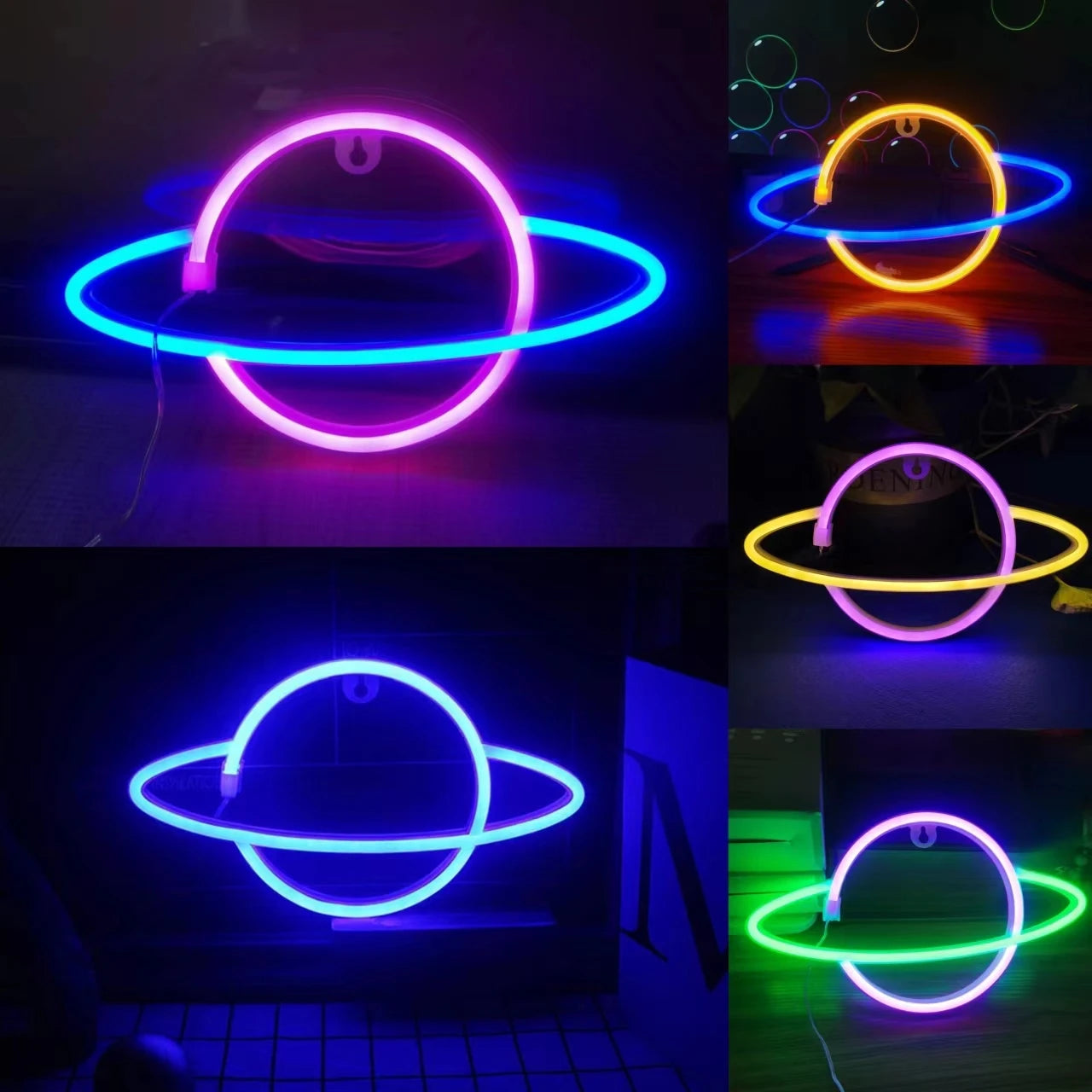 1pc Neon Light - Galaxy Space Planet, Game or Bedroom decoration 