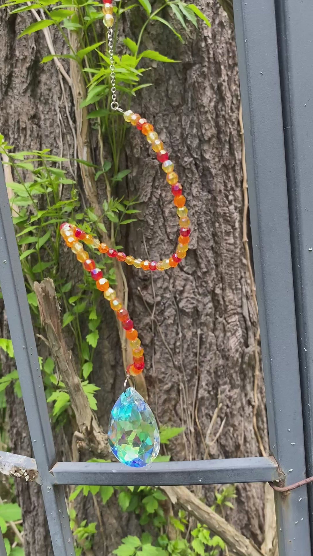 Swirling Suncatcher - Fire