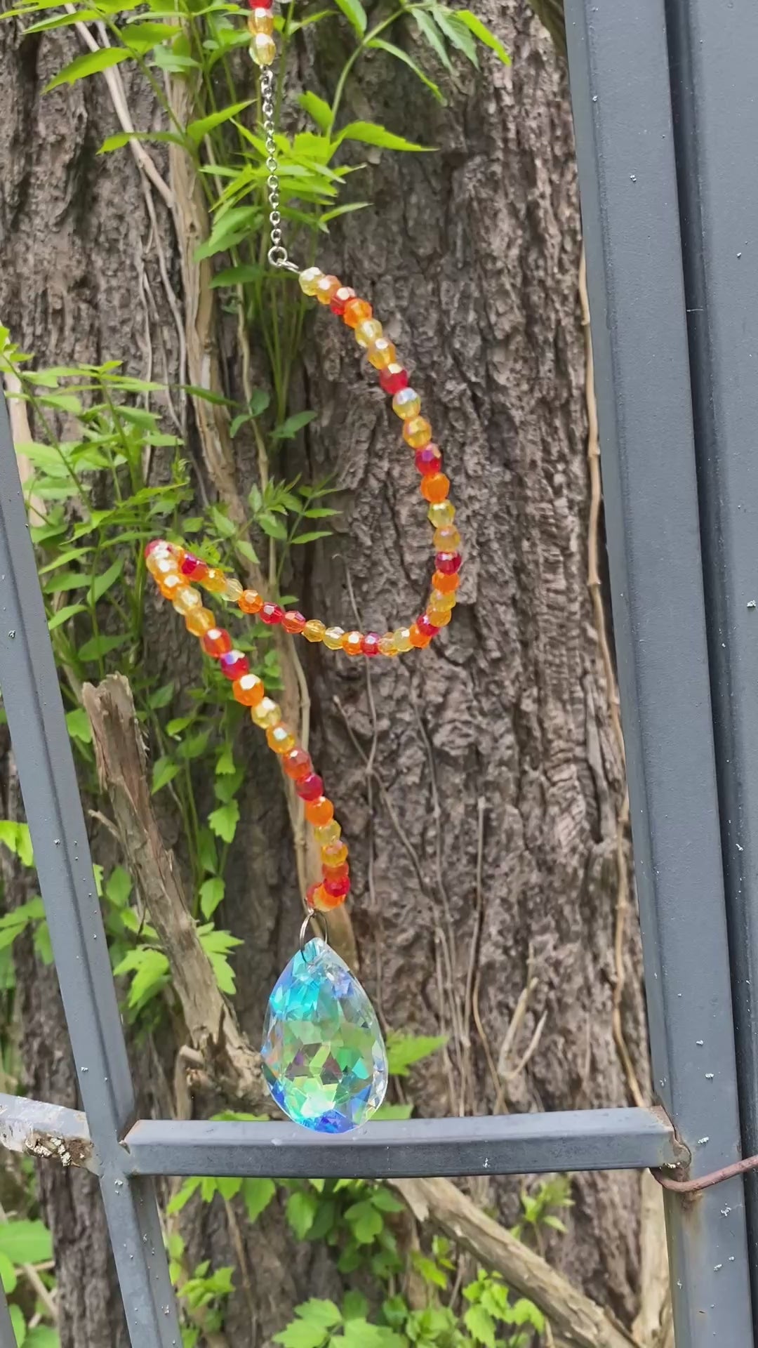 Swirling Suncatcher - Fire