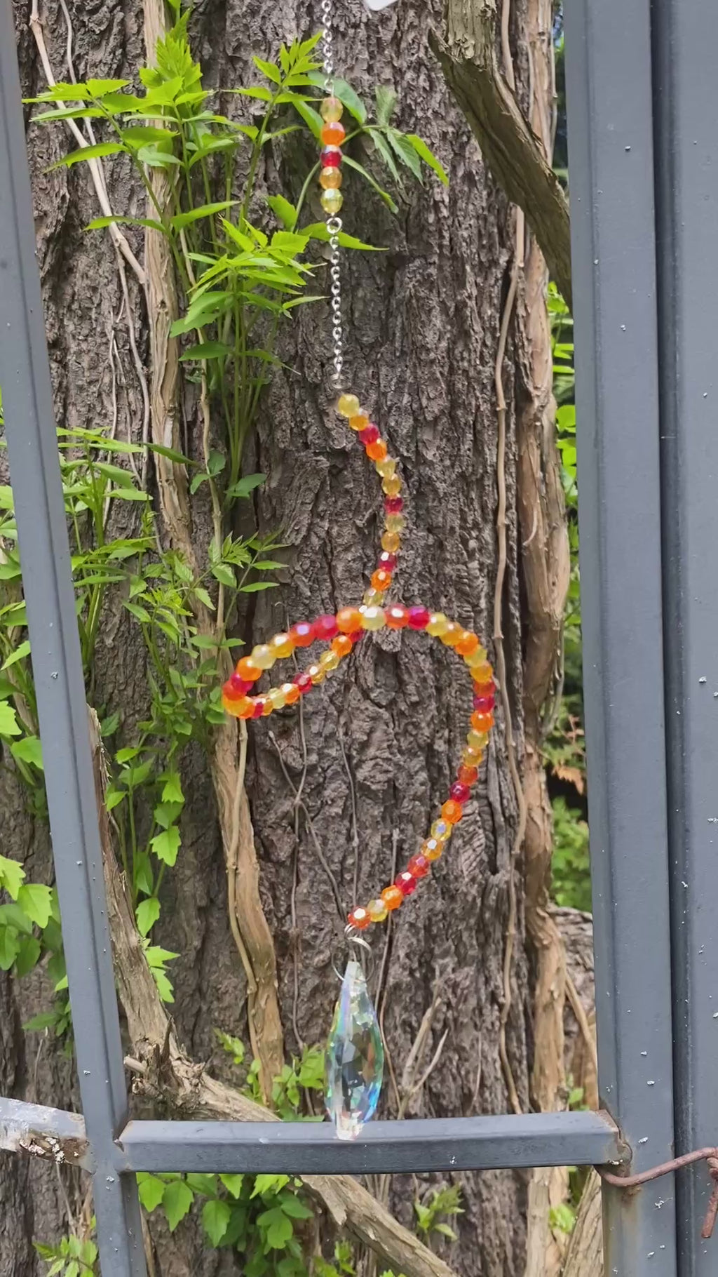 Swirling Suncatcher - Fire