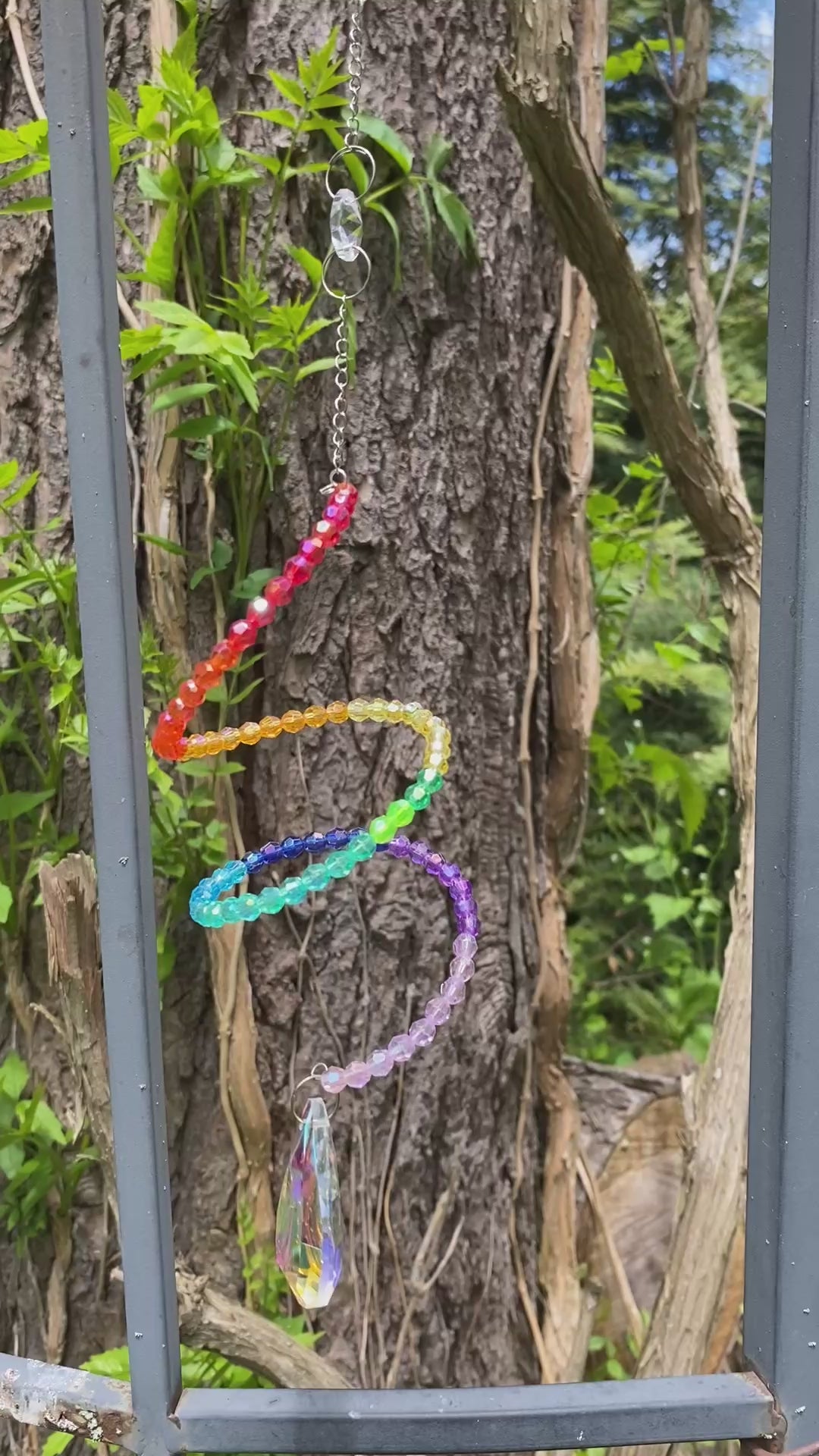 Rainbow Swirling Suncatcher