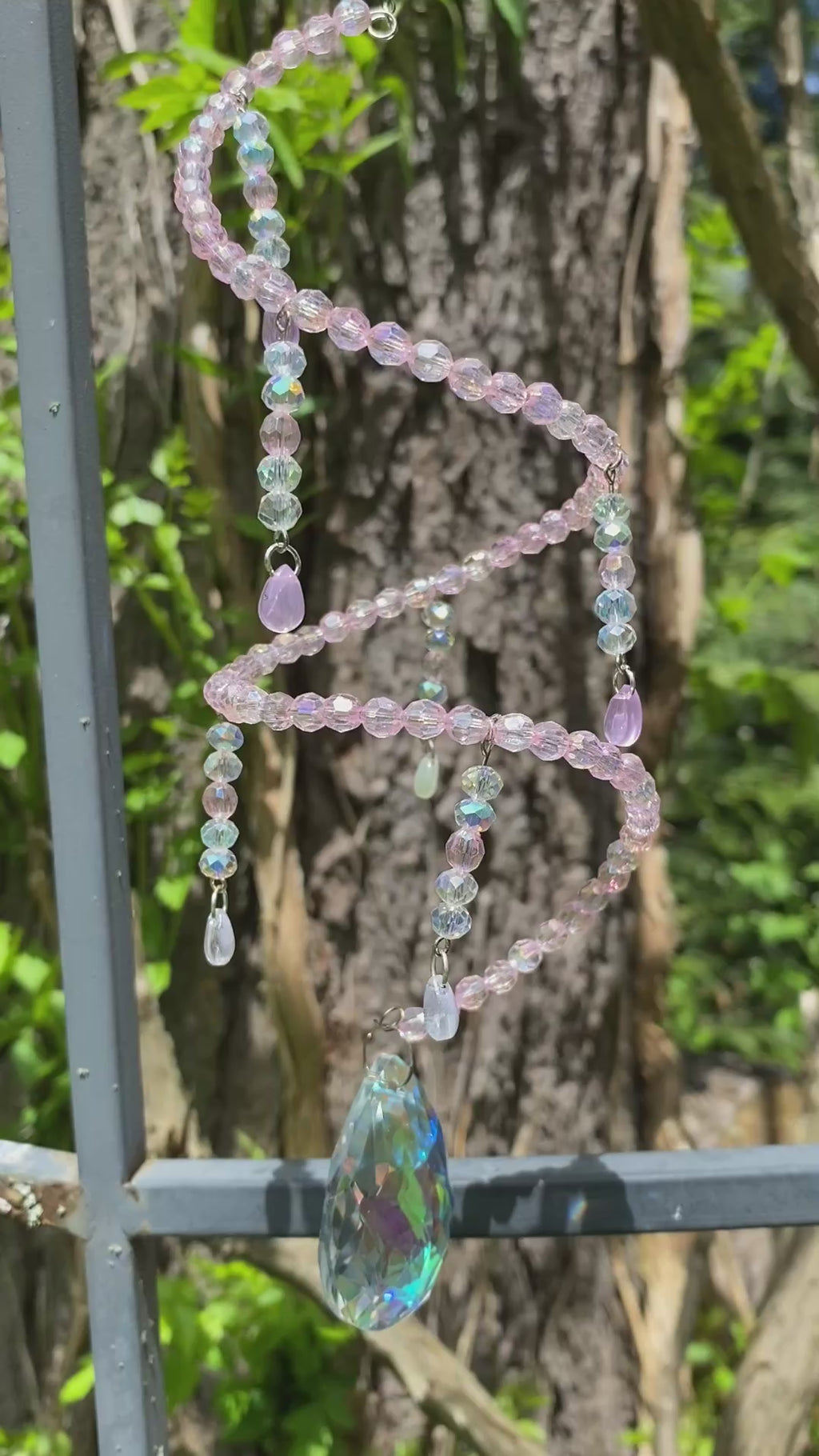 Swirling Suncatcher - Pretty in Pink