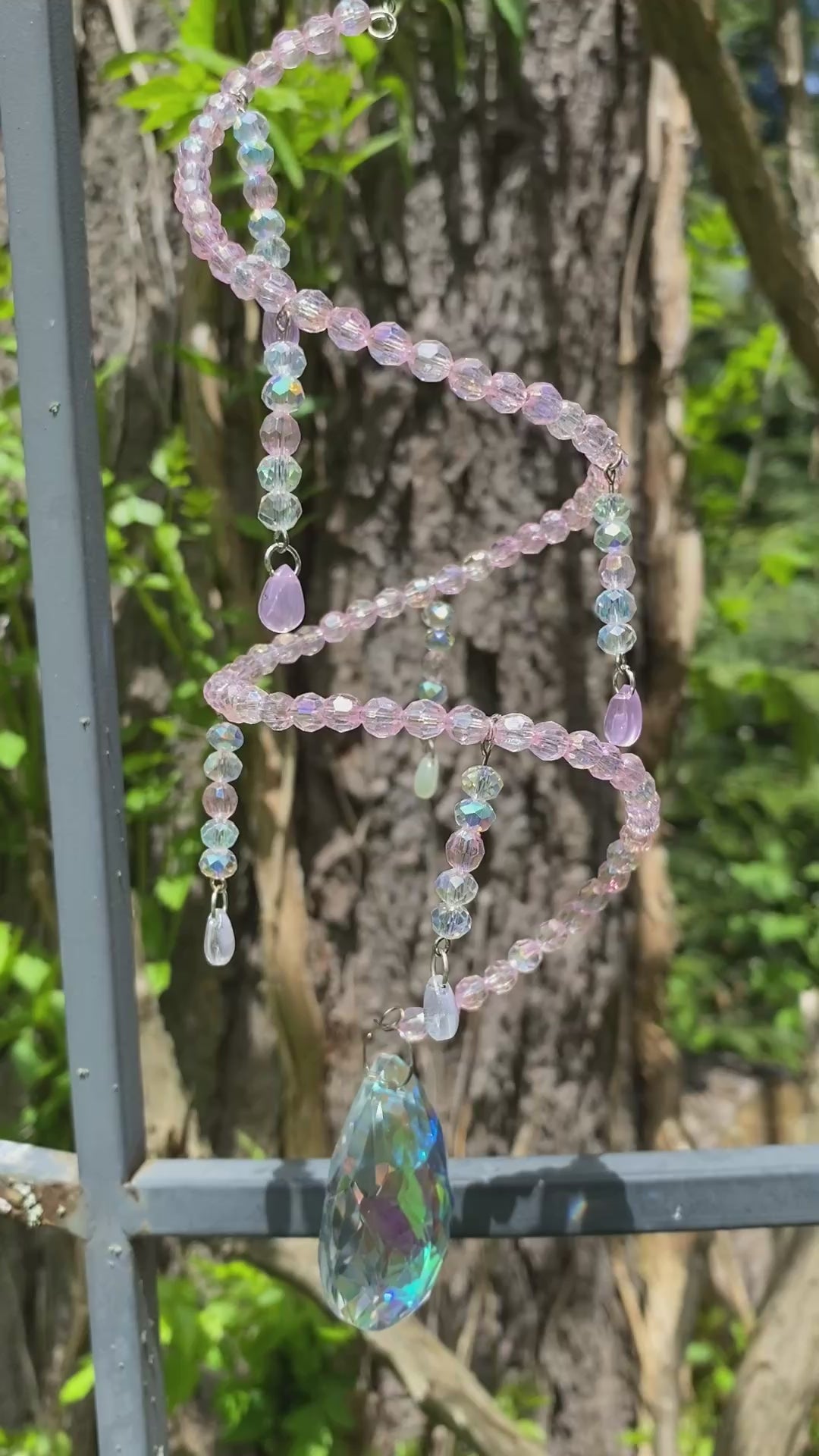 Swirling Suncatcher - Pretty in Pink